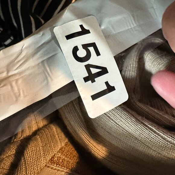 Maxini 80's Kurt Cobain Leather Striped Mens Sweater Size Lg MCM Grandpa Core - Picture 16 of 16